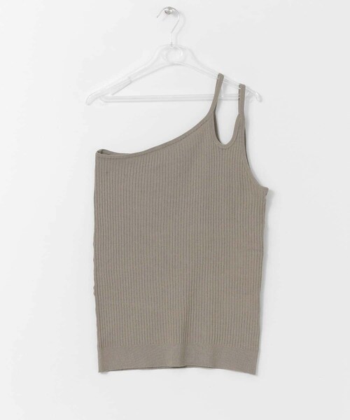 LAATO（ラート）の「STRINGS ONE SHOULDER（タンクトップ・レディース・クリーム/セージ/インク・FREE）」の3枚目の写真