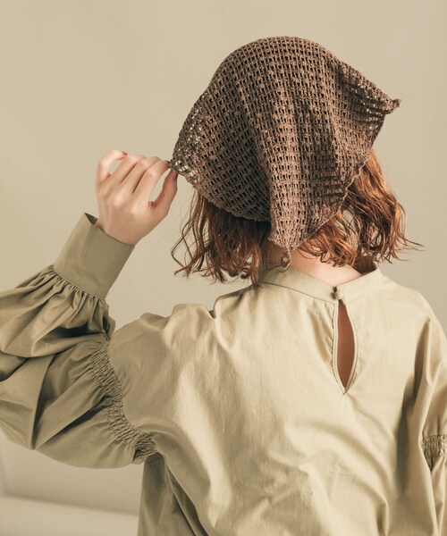 SMELLY（スメリー）の「メッシュヘッドスカーフ（ヘアバンド・レディース・BLK/MOC・-）」の18枚目の写真