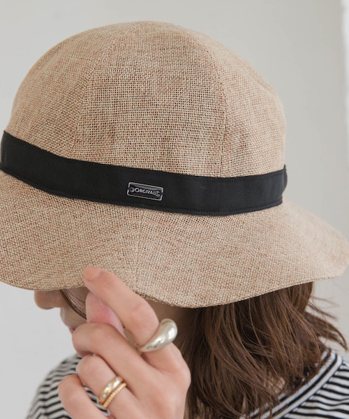 URBAN RESEARCH DOORS（アーバンリサーチドアーズ）の「ORCIVAL　6PANEL NATURAL HAT（ハット・レディース・BEIGE/BLACK・one）」の12枚目の写真