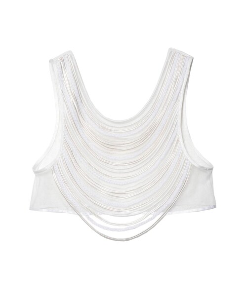 JANE SMITH ジェーンスミス タンクトップ ホワイト 白 サイズ:36(S