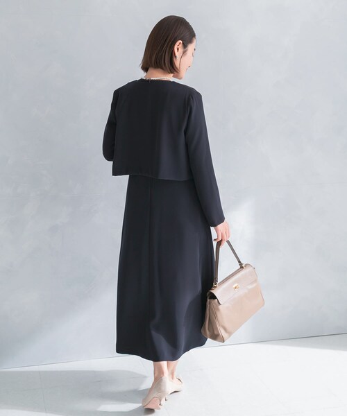 URBAN RESEARCH ROSSO（アーバンリサーチロッソ）の「kaene　シフォン合わせロングワンピース（ワンピース・レディース・beige/navy・M）」の19枚目の写真