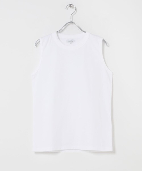 かぐれ(カグレ)の「ARMEN CREW NECK NO-SLEEVE PULLOVER(タンクトップ・レディース・WHITE/BLACK/杢GRY・1)」の5枚目の写真