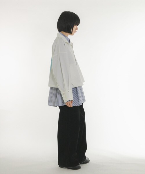 KBF(ケイビーエフ)の「『別注』Lee Izumida×KBF ブルゾン(ブルゾン・レディース・OFF/L.BEIGE/NAVY・One)」の11枚目の写真