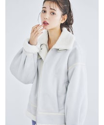 dazzlin | ボアパイピングブルゾン(ブルゾン)