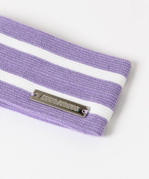 SENSE OF PLACE by URBAN RESEARCH（センスオブプレイスバイアーバンリサーチ）の「ANNA SUI NYC　ボーダーニットヘッドバンド（ヘアバンド・レディース・RED/PURPLE/YELLOW・one）」の10枚目の写真