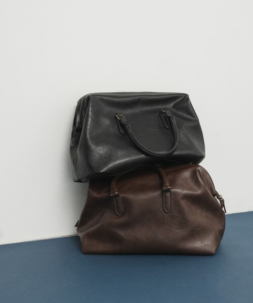 KBF（ケイビーエフ）の「ガマグチボストンBAG（ボストンバッグ・レディース・D.BROWN/BLACK・one）」の20枚目の写真