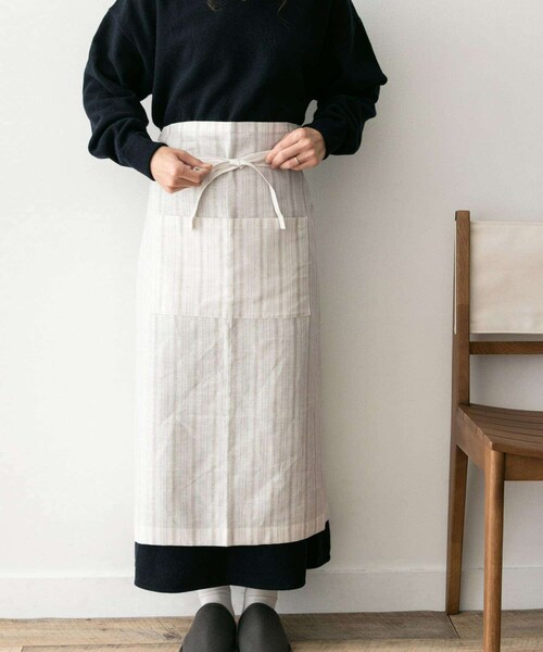 URBAN RESEARCH DOORS（アーバンリサーチドアーズ）の「DOORS LIVING PRODUCTS　ギャルソンエプロン（キッチンツール・メンズ・NVY×WHT/BEIGE/OFF×BLK・one）」の15枚目の写真