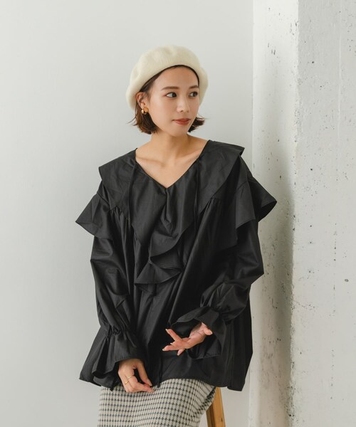 RODE SKO（ロデスコ）の「バスクベレー帽（ハンチング/ベレー帽・レディース・ROYAL/IVORY/L.GRAY/BLACK・one）」の7枚目の写真