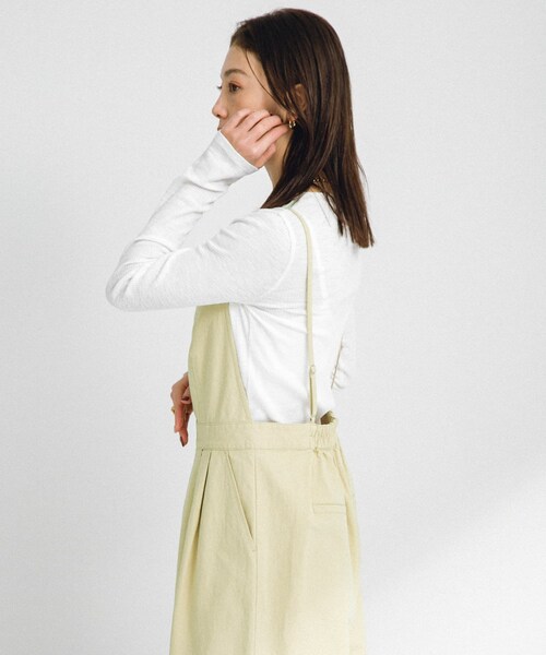 URBAN RESEARCH Sonny Label（アーバンリサーチサニーレーベル）の「コットンビスチェサロペット（サロペット/オーバーオール・レディース・ブラック/バター・FREE）」の18枚目の写真