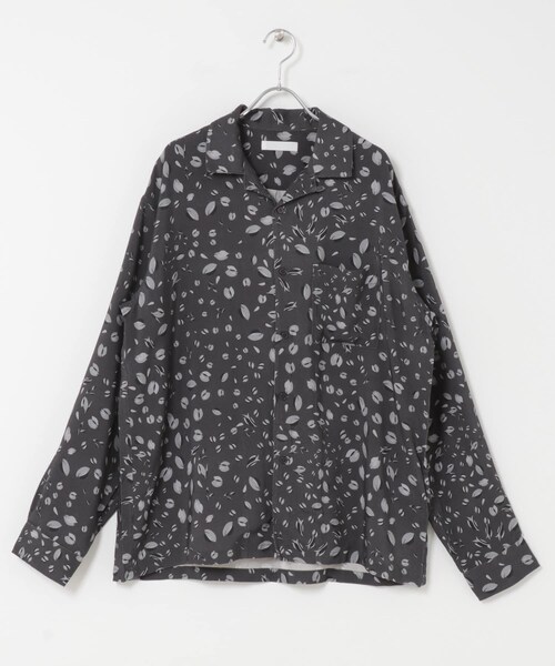 SENSE OF PLACE by URBAN RESEARCH(センスオブプレイスバイアーバンリサーチ)の「アソートパターンオープンカラーロングスリーブシャツ(シャツ/ブラウス・メンズ・BLK×CHA/L.BEG×GRN/NVY×BLU・M/L)」の15枚目の写真