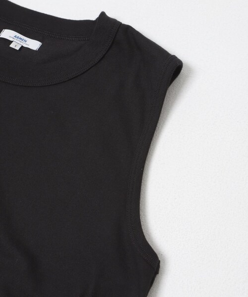 かぐれ(カグレ)の「ARMEN CREW NECK NO-SLEEVE PULLOVER(タンクトップ・レディース・WHITE/BLACK/杢GRY・1)」の14枚目の写真