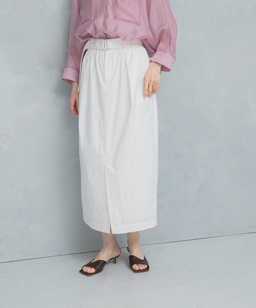 URBAN RESEARCH ROSSO（アーバンリサーチロッソ）の「ベルト付スカート（スカート・レディース・khaki/white/orange・FREE）」の5枚目の写真