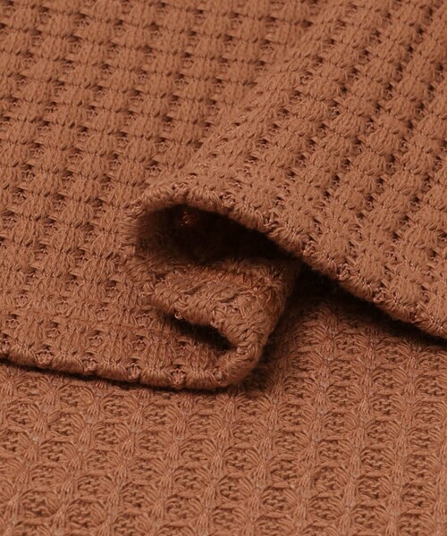 THE GOODLAND MARKET（ザグッドランドマーケット）の「SEAGREEN　BIG WAFFLE ONE PIECE（ワンピース・レディース・GREEN/BROWN/CREAM/ROYAL・1/2）」の12枚目の写真