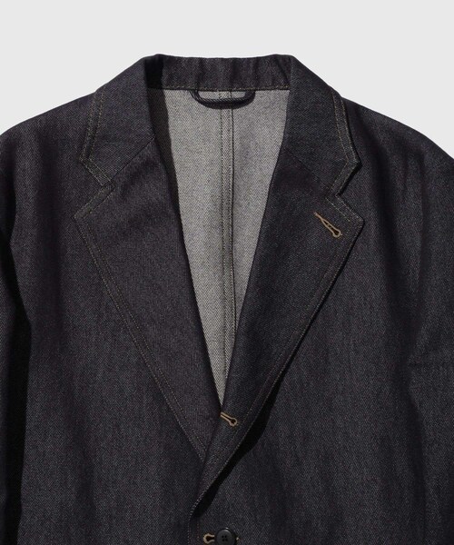 ADAM ET ROPE'(アダムエロペ)の「【HEUGN/ユーゲン】Henrri DENIM(テーラードジャケット・メンズ・ネイビー・1/2/3/4)」の6枚目の写真