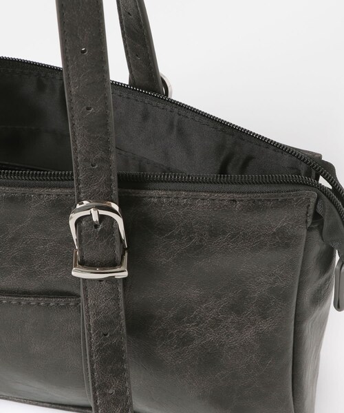SENSE OF PLACE by URBAN RESEARCH（センスオブプレイスバイアーバンリサーチ）の「FLスクエアボストンバッグ（ボストンバッグ・メンズ・BLACK/GRAY/BROWN・one）」の8枚目の写真
