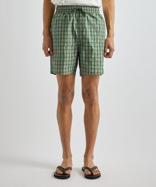 Saturdays NYC(サタデーズ ニューヨークシティ )の「Timothy Check Swim Short(その他パンツ・レディース・グリーン/レンガ・L/M/S/XL)」の18枚目の写真