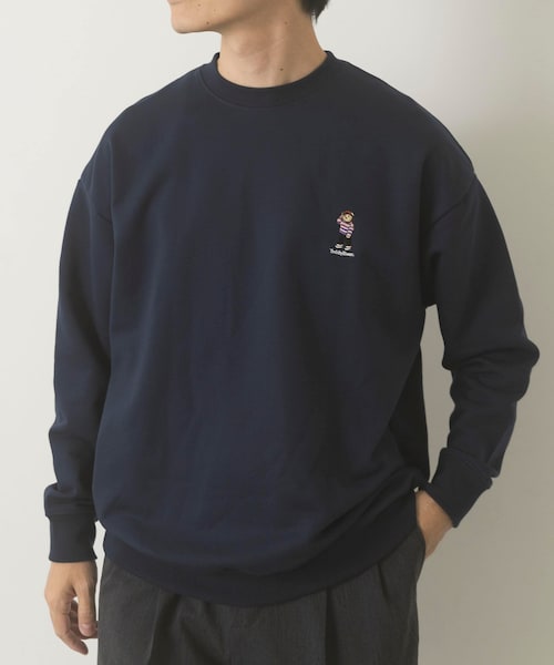 ITEMS URBANRESEARCH（アイテムズ アーバンリサーチ）の「TeddyBear ワンポイント スウェット（スウェット・メンズ・OML/BGD/GRN/NVY・M/L）」の3枚目の写真