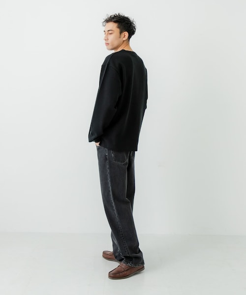 URBAN RESEARCH（アーバンリサーチ）の「度詰めワッフルロングスリーブ（Tシャツ/カットソー・メンズ・WHITE/OATMEAL/GRAY H/BLACK・S/M/L/XL）」の19枚目の写真