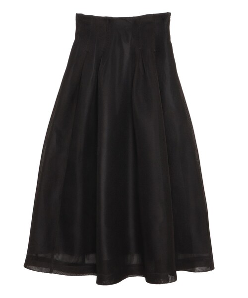 ELENDEEK（エレンディーク）の「MESH BONDING FLARED SK（スカート・レディース・オフホワイト/ライトグレー/ブラック・1/2）」の13枚目の写真