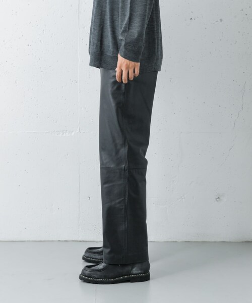URBAN RESEARCH(アーバンリサーチ)の「GOAT LEATHER TROUSER(その他パンツ・メンズ・BLACK・M/L)」の5枚目の写真