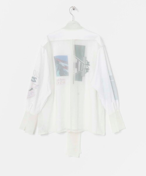 THE GOODLAND MARKET（ザグッドランドマーケット）の「SREU　リバーシブルタイカラーブラウス（シャツ/ブラウス・レディース・BLACK2/WHITE/BLACK・M）」の6枚目の写真