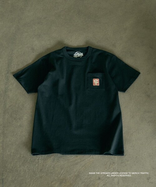 bonjour records(ボンジュールレコーズ)の「The Strokes for bonjour records S/S pocket Tee ザ・ストロークス オフィシャル ポケットTシャツ(Tシャツ/カットソー・レディース・ブラック/ホワイト・L/M/XL)」の6枚目の写真
