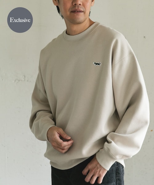 URBAN RESEARCH DOORS（アーバンリサーチドアーズ）の「『XLサイズ/WEB限定』『別注』PENNEYS×DOORS　THE FOX クルーネックスウェット（スウェット・メンズ・BEIGE/ASH/CHARCOAL/RED・M/L/XL）」の3枚目の写真