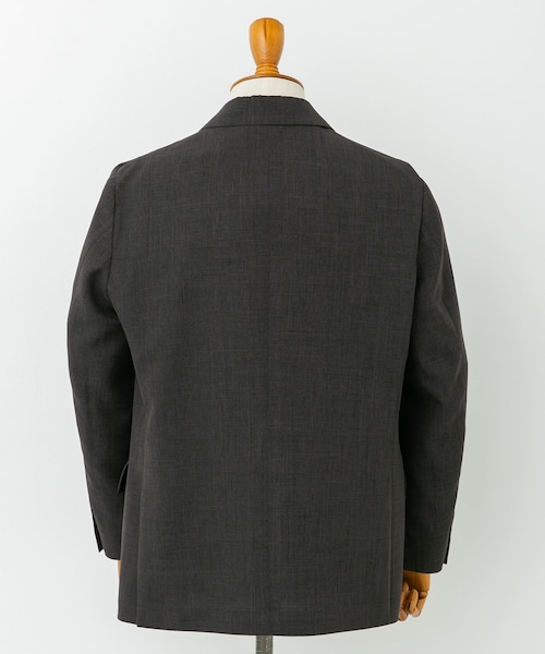 URBAN RESEARCH DOORS(アーバンリサーチドアーズ)の「LIFE STYLE TAILOR ウーリーノグレンチェックダブルジャケット(テーラードジャケット・メンズ・BROWN-CH・S/M/L/XL)」の3枚目の写真