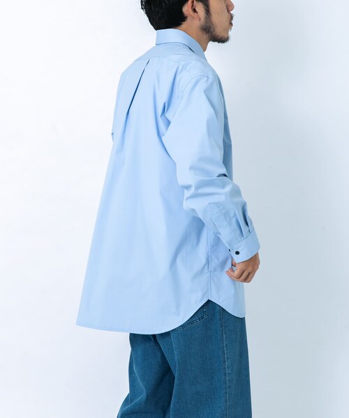 EKAL(エカル)の「エステネージュ ロングスリーブシャツ(シャツ/ブラウス・メンズ・サックス/ストライプ・M/L)」の6枚目の写真