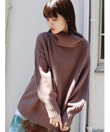 MURUA | 【ONLINE限定】BIGタートルニットチュニック(ニット/セーター)