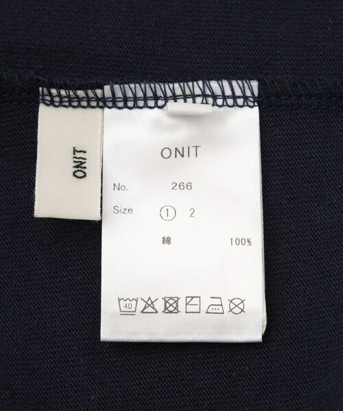 ADAM ET ROPE'(アダムエロペ)の「【ONIT(オニット)】SUPER AMERICAN DRYCOTTON BACKOPEN LONGSLEEVE T(Tシャツ/カットソー・レディース・ホワイト/ネイビー・1)」の20枚目の写真