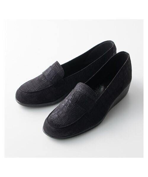 nissen（ニッセン）の「ふんわり４Eクロコ調ローファー（ローファー・メンズ・レンガ/オーク/ブラック・22.5cm/23.0cm/23.5cm/24.0cm/24.5cm）」の6枚目の写真