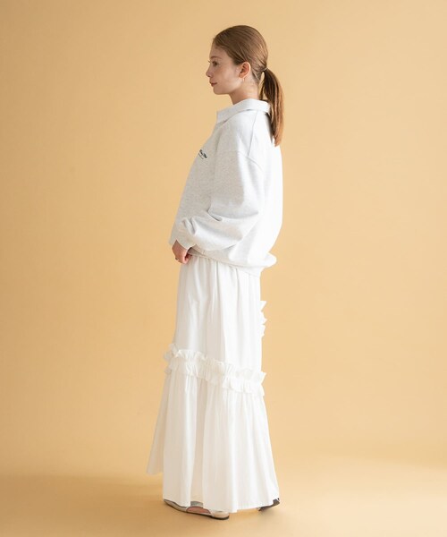 URBAN RESEARCH Sonny Label（アーバンリサーチサニーレーベル）の「GEM SPORTSWEAR　スウェットポロシャツ（スウェット・レディース・ブラウン/オートミール/チャコール・M/L）」の15枚目の写真