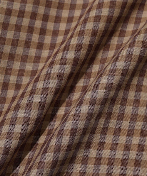 ADAM ET ROPE'（アダムエロペ）の「【AURALEE/オーラリー】AIRY LIGHT COTTON CHECK BIG SHIRT（シャツ/ブラウス・メンズ・ダークブラウン/イエロー・3/4）」の17枚目の写真