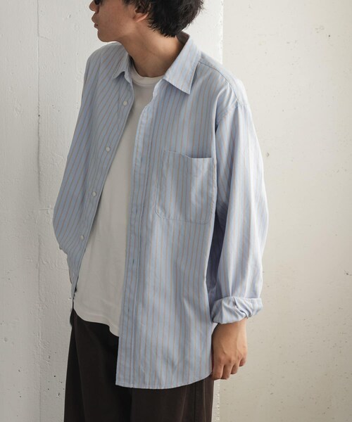 URBAN RESEARCH DOORS（アーバンリサーチドアーズ）の「FORK&SPOON　PEオックスシャツ（シャツ/ブラウス・メンズ・GREEN/BLUE・4/5）」の17枚目の写真