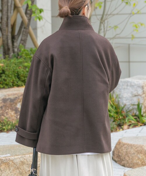 ITEMS URBANRESEARCH（アイテムズ アーバンリサーチ）の「スタンドカラージャケット（テーラードジャケット・レディース・BEG/BRN/CHA・Free）」の21枚目の写真