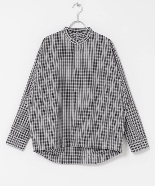 URBAN RESEARCH DOORS(アーバンリサーチドアーズ)の「FORK&SPOON ギボシコクーンロングスリーブシャツ(シャツ/ブラウス・レディース・OFF/BLACK CHK/BLUE ST・1)」の21枚目の写真