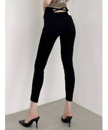 GYDA | H/W ウエストクロススキニーデニムパンツ(デニムパンツ)