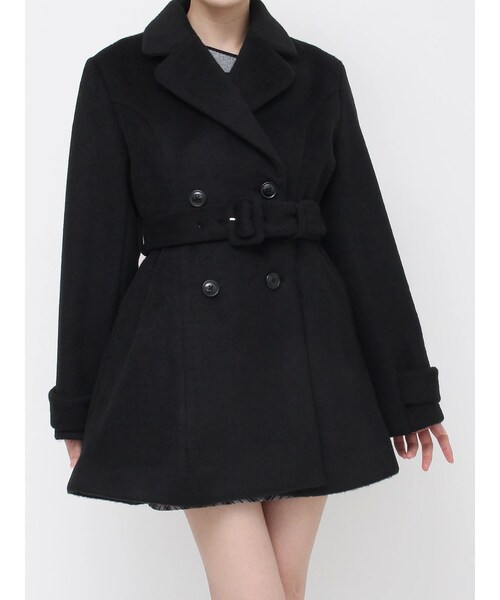 EATME（イートミー）の「ダブルテーラードコート（その他アウター・レディース・オフホワイト/グレー/ブラック/キャメル・F）」の4枚目の写真