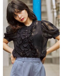 jouetie | フリルシアーブラウス(シャツ/ブラウス)
