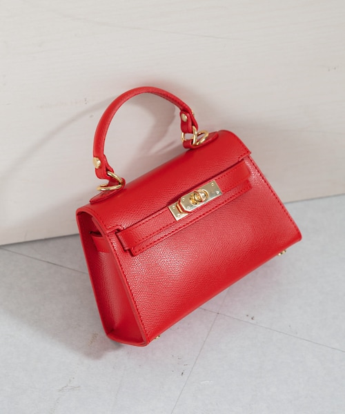 URBAN RESEARCH ROSSO（アーバンリサーチロッソ）の「AULENTTI　クラスプ トップハンドル バッグ（ハンドバッグ・レディース・DK BROWN/RED・Free）」の2枚目の写真