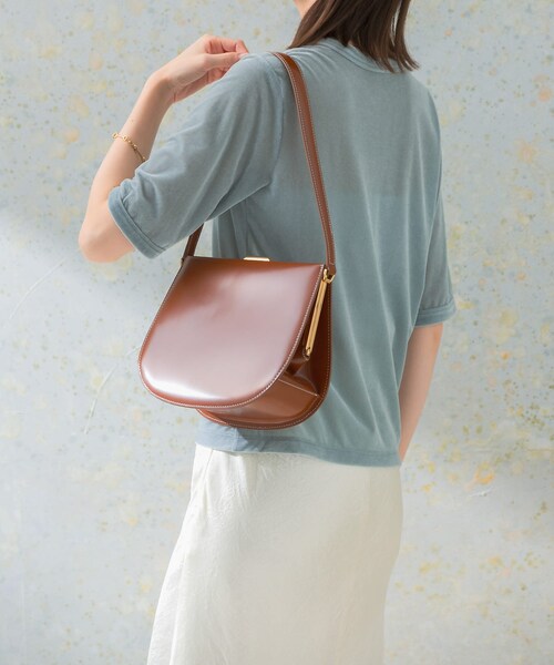 URBAN RESEARCH ROSSO（アーバンリサーチロッソ）の「LUMEN　LUNE FORME BAG（ハンドバッグ・レディース・softblack/cognac brn・FREE）」の10枚目の写真