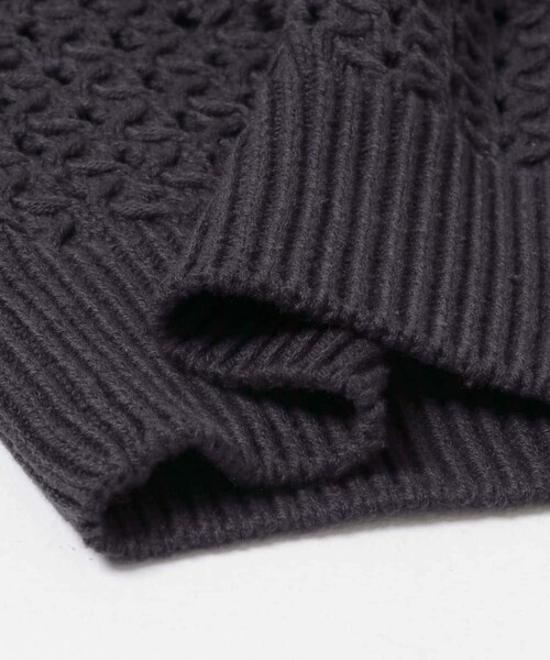 URBAN RESEARCH ROSSO（アーバンリサーチロッソ）の「F by ROSSO　柄編みZIPカーディガン（カーディガン/ボレロ・レディース・OFF×BLK/RED/NAVY・FREE）」の16枚目の写真