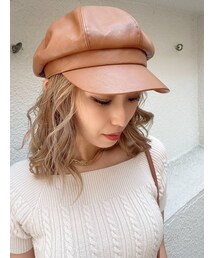 GYDA | フェイクレザーキャスケット(その他雑貨)