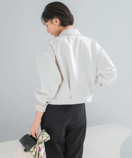 URBAN RESEARCH ROSSO（アーバンリサーチロッソ）の「デニムドルマンジャケット（デニムジャケット・レディース・WHITE/INDIGO・Free）」の4枚目の写真