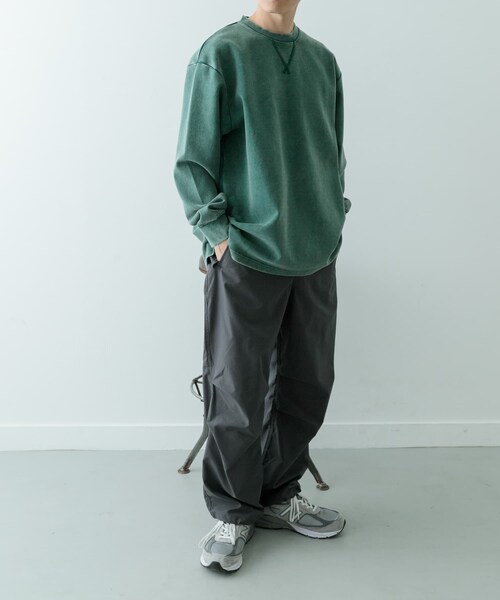 ITEMS URBANRESEARCH(アイテムズ アーバンリサーチ)の「フェードダンボール クルーネックTops(Tシャツ/カットソー・メンズ・BLK/NVY/GRN・M/L)」の19枚目の写真