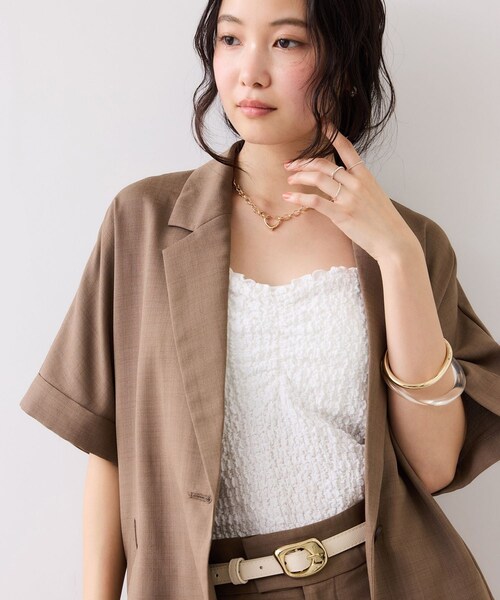 VIS(ビス)の「ハートリングトップチェーンネックレス(ネックレス・レディース・ゴールド/シルバー・F)」の15枚目の写真