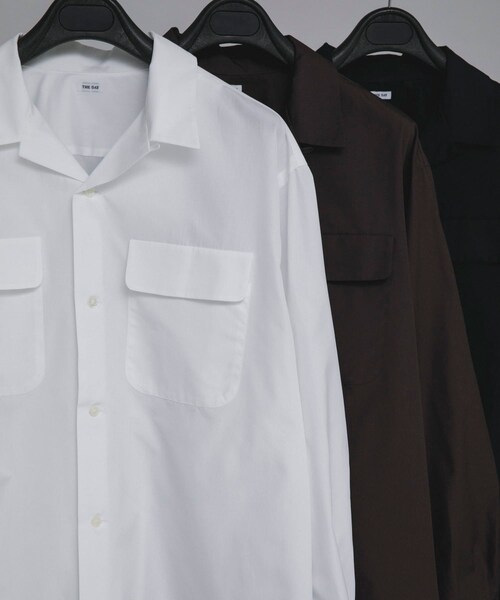 URBAN RESEARCH（アーバンリサーチ）の「THE DAY　OPEN COLLAR SHIRT（シャツ/ブラウス・メンズ・BLACK/BROWN/WHITE・1/2）」の10枚目の写真