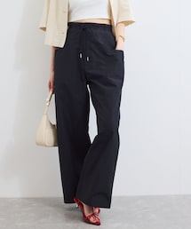 【接触冷感/洗える】ドロストワイドパンツ