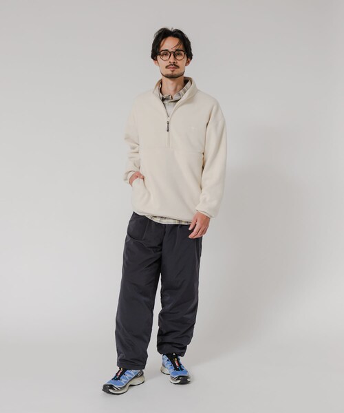 URBAN RESEARCH（アーバンリサーチ）の「『別注』THOUSAND MILE×URBAN RESEARCH　ニットフリースハーフジッププルオーバー（その他トップス・メンズ・BLACK/CHARCOAL/NAVY/OFF・M/L）」の11枚目の写真
